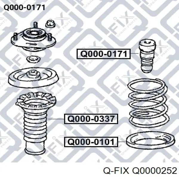 Pára-choque (grade de proteção) de amortecedor traseiro Q-fix Q0000252 preço, a partir de 18,93 USD