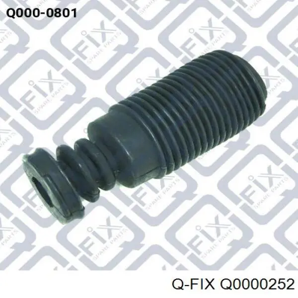 Q0000252 Q-fix Pára-choque (grade de proteção) de amortecedor traseiro