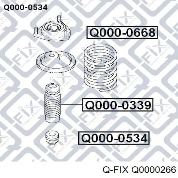 Bota de proteção de amortecedor dianteiro Q-fix Q0000266 preço, a partir de 14,71 USD