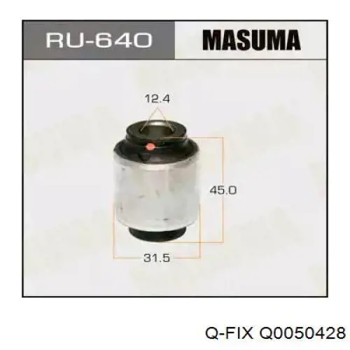 Bloco silencioso de amortecedor traseiro Q-fix Q0050428 preço, a partir de 9,28 USD