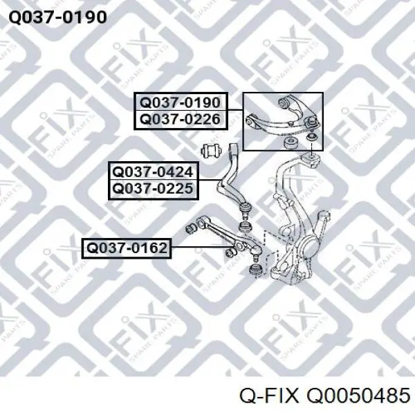 Bloco silencioso dianteiro do braço oscilante inferior Q-fix Q0050485 preço, a partir de 5,76 USD