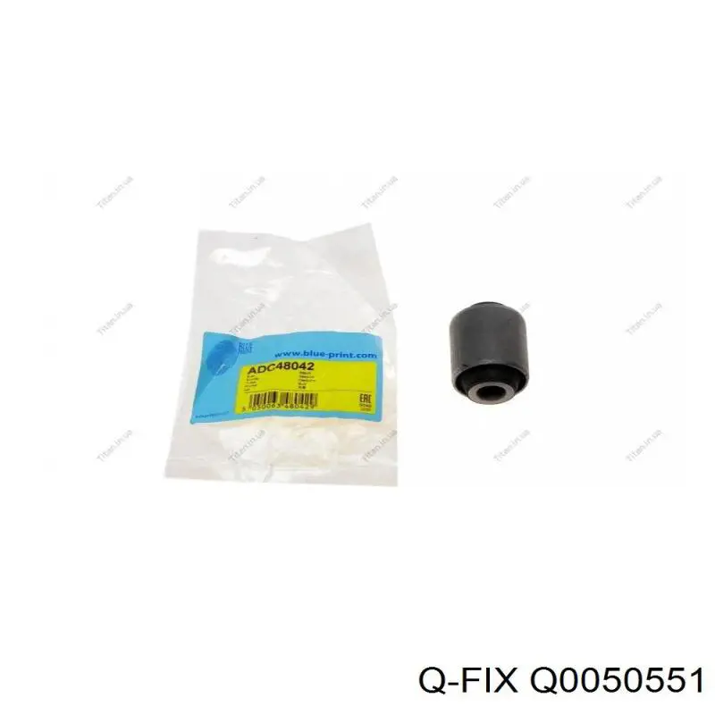 Q0050551 Q-fix Bloco silencioso do braço oscilante inferior traseiro