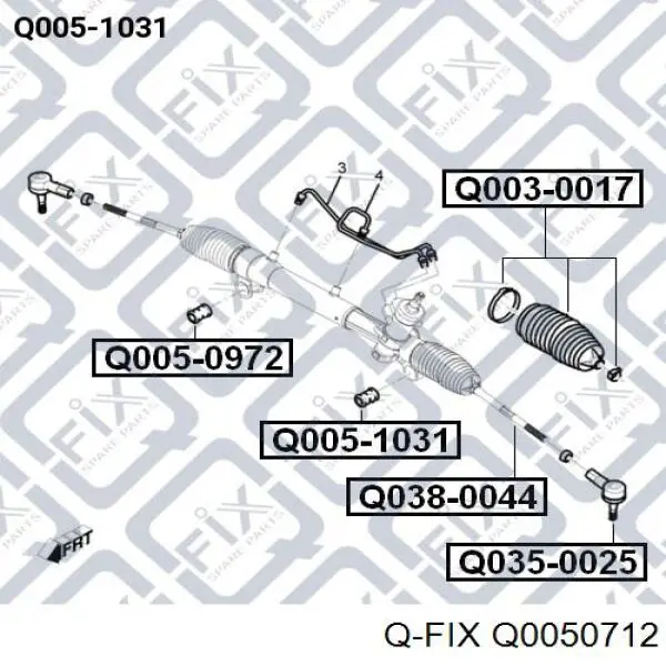 Compre Q0050712 Q-fix Bucha (bloco silencioso) da barra de direção