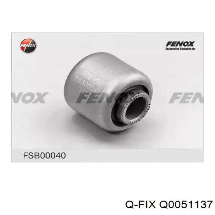 Bloco silencioso do pino de apoio traseiro Q0051137 Q-fix