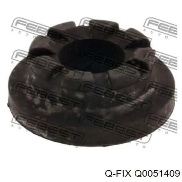 Q0051409 Q-fix Bloco silencioso de viga traseira (de plataforma veicular)