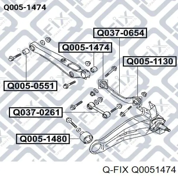 Bloco silencioso externo traseiro de braço oscilante transversal Q-fix Q0051474 preço, a partir de 10,57 USD