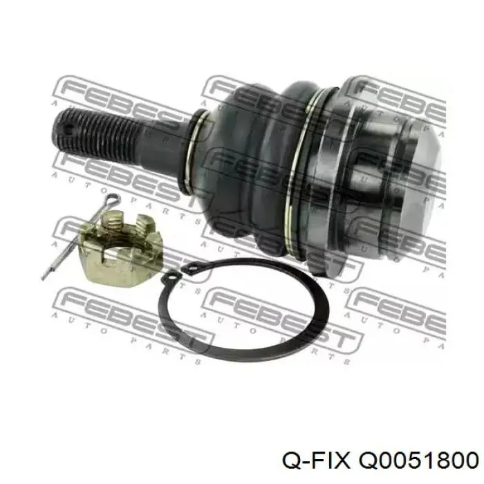 Q0051800 Q-fix Bloco silencioso do braço oscilante superior traseiro longitudinal