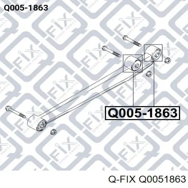 Compre Q0051863 Q-fix Bloco silencioso traseiro de braço oscilante traseiro longitudinal