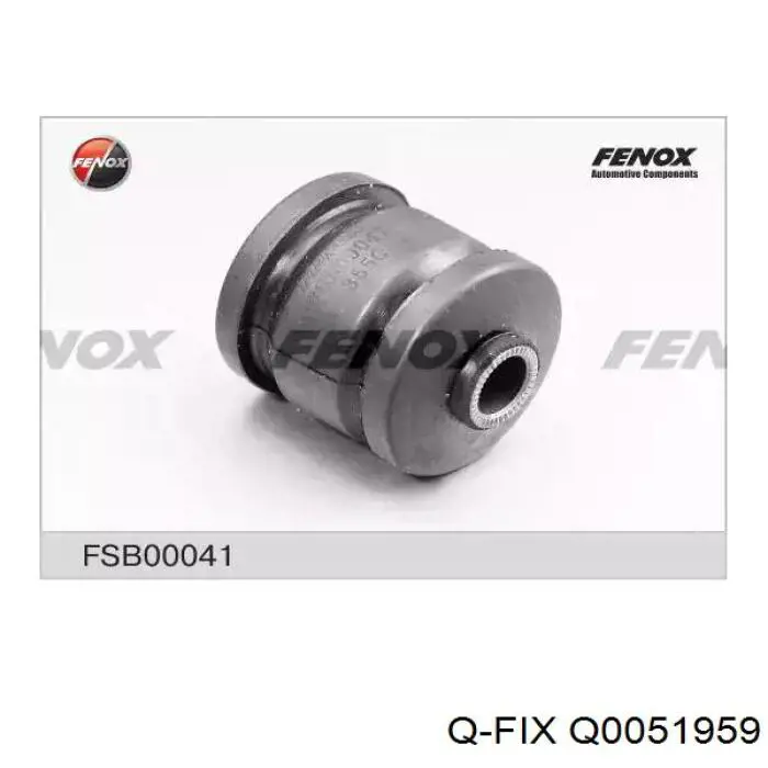 Bloco silencioso do pino de apoio traseiro Q0051959 Q-fix