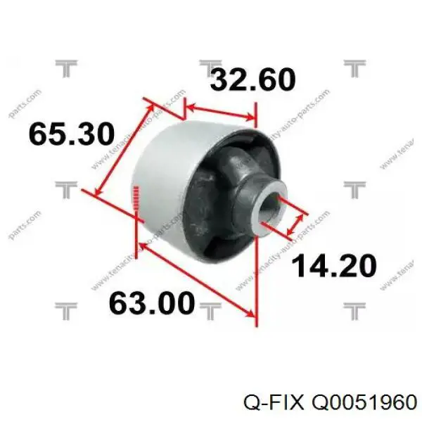 Compre Q0051960 Q-fix Bloco silencioso dianteiro do braço oscilante inferior