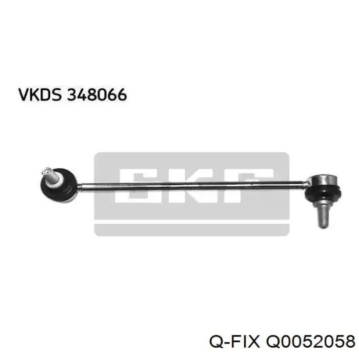 Bloco silencioso dianteiro do braço oscilante inferior Q0052058 Q-fix