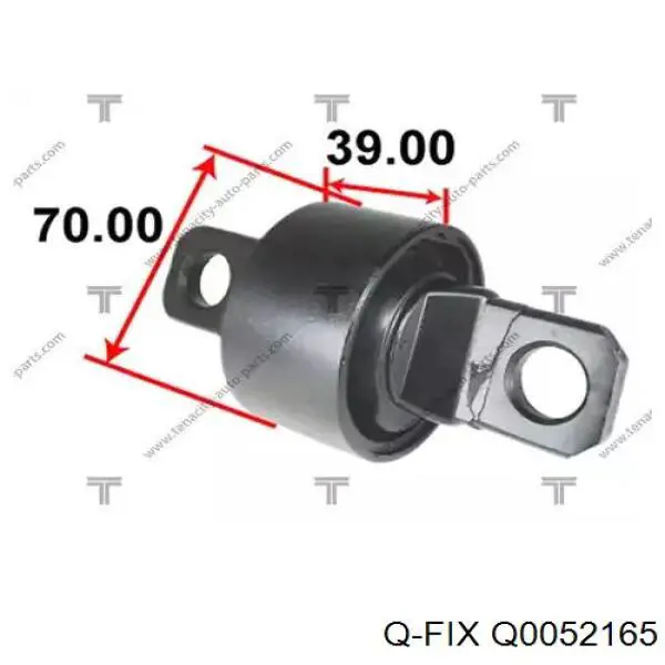 Bloco silencioso dianteiro de braço oscilante traseiro longitudinal Q-fix Q0052165 preço, a partir de 22,97 USD