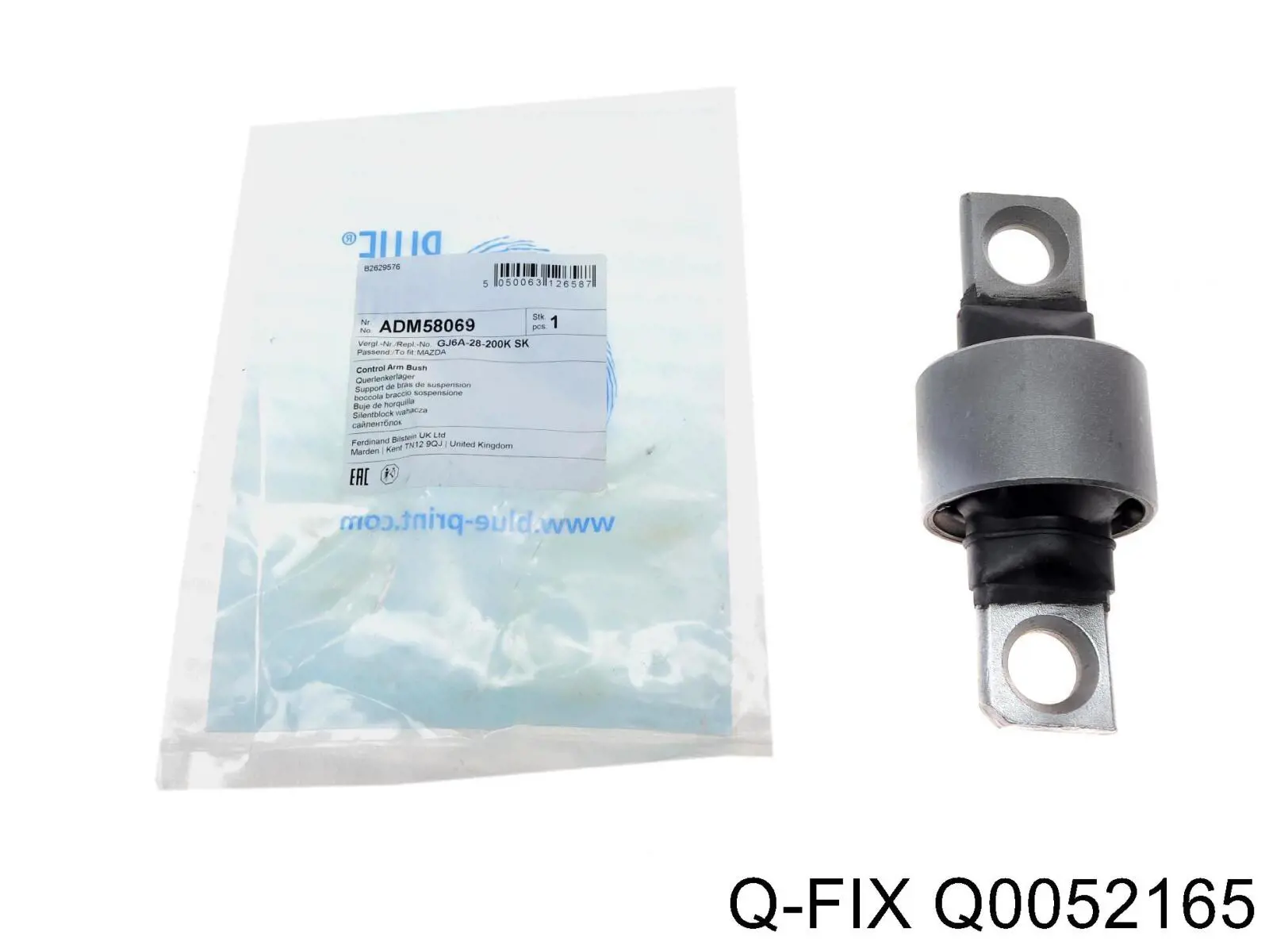 Q0052165 Q-fix Bloco silencioso dianteiro de braço oscilante traseiro longitudinal