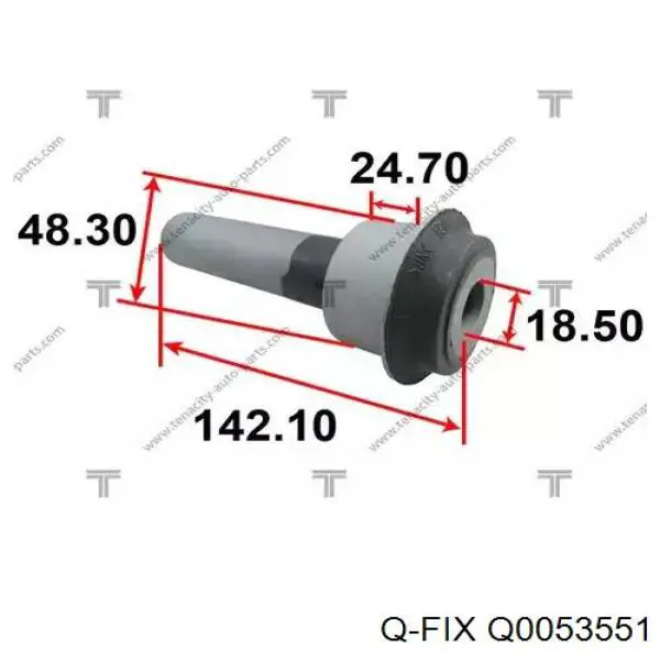 Bloco silencioso (coxim) de viga dianteira (de plataforma veicular) Q-fix Q0053551 preço, a partir de 15,21 USD