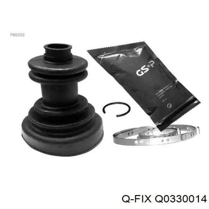Cruzeta da junta universal traseira Q0330014 Q-fix