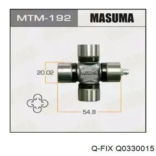 Compre Q0330015 Q-fix Cruzeta da junta universal traseira
