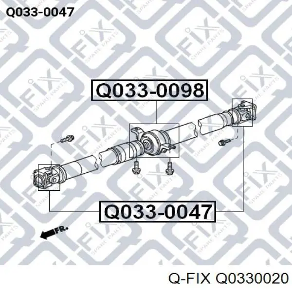 Compre Q0330020 Q-fix Cruzeta da junta universal traseira
