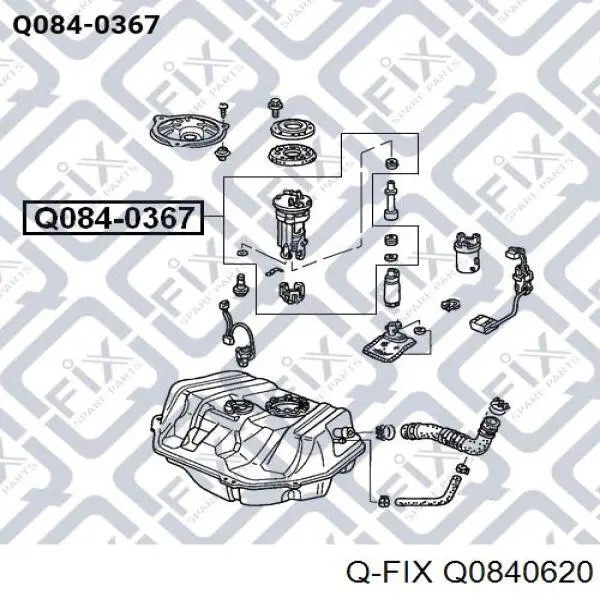 Filtro de combustível Q-fix Q0840620