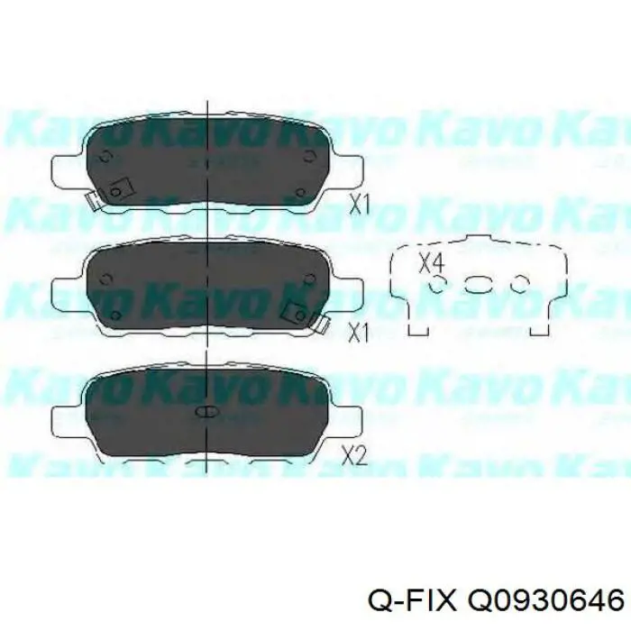 Sapatas do freio dianteiras de disco Q-fix Q0930646 preço, a partir de 28,31 USD