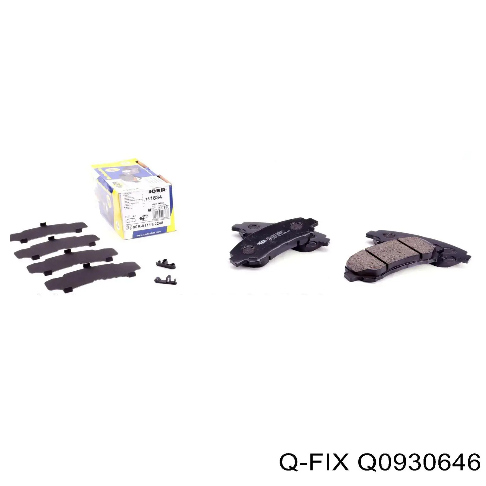Sapatas do freio dianteiras de disco Q-fix Q0930646 preço, a partir de 28,31 USD