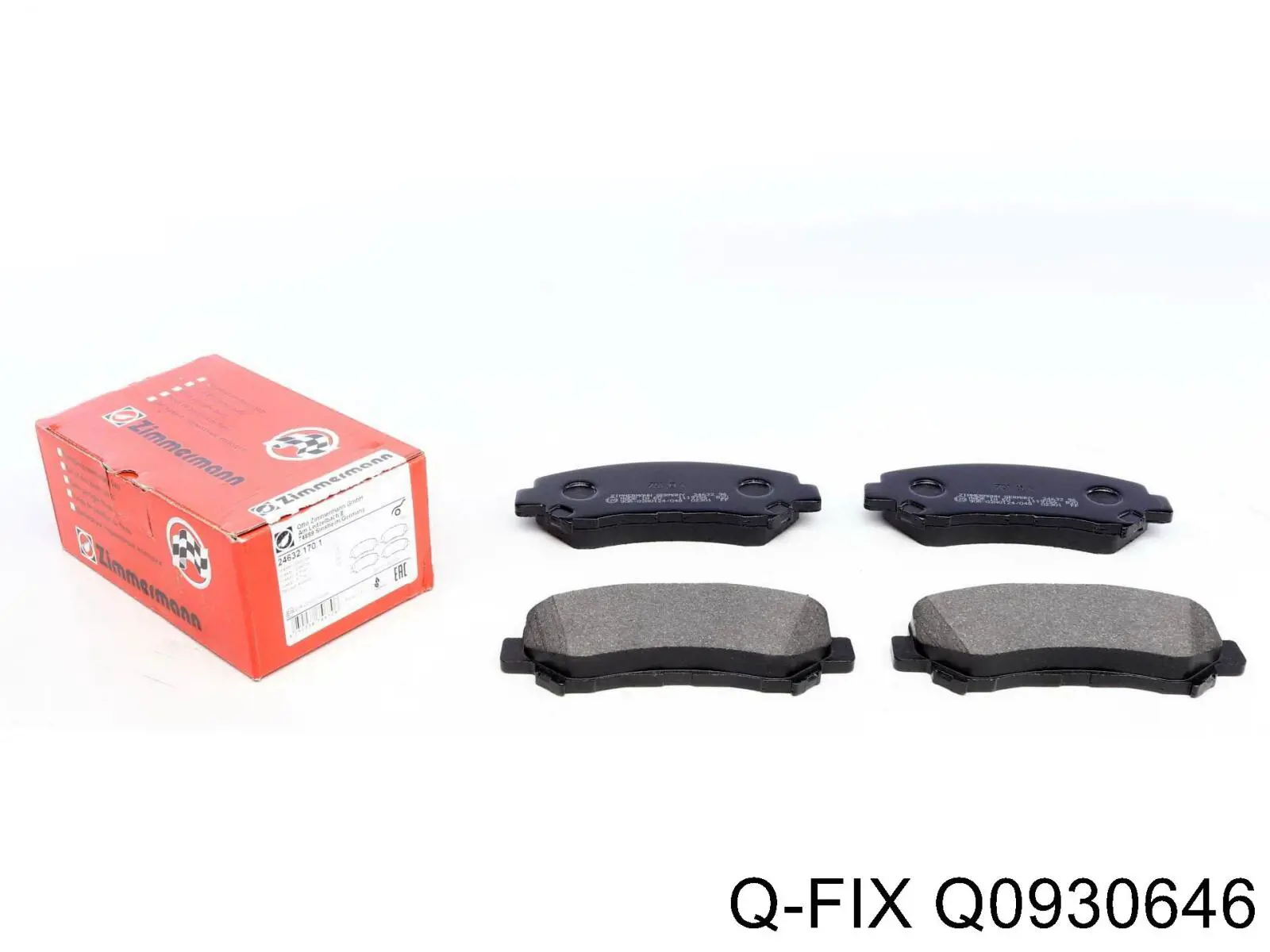 Q0930646 Q-fix Sapatas do freio dianteiras de disco