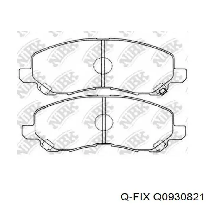 Sapatas do freio dianteiras de disco Q-fix Q0930821 preço, a partir de 28,06 USD
