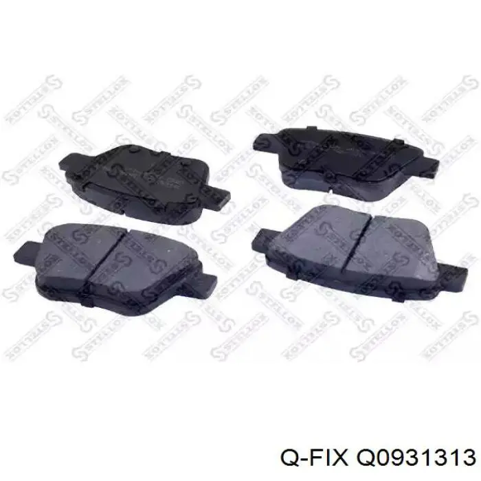 Q0931313 Q-fix Sapatas do freio traseiras de disco