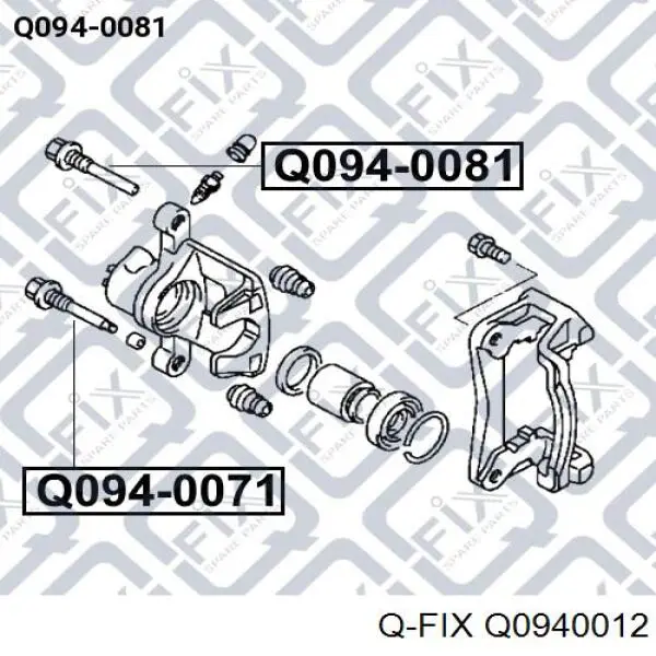 Guia superior de suporte traseiro QB1131423X Quick Brake