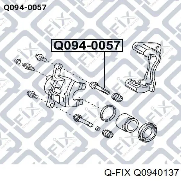 Guia de suporte dianteiro Q-fix Q0940137