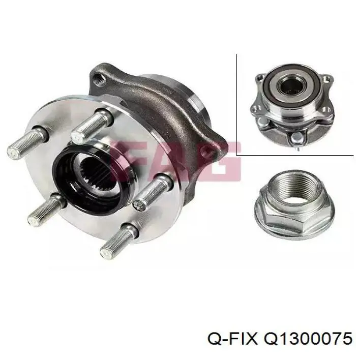 Q1300075 Q-fix Cubo traseiro