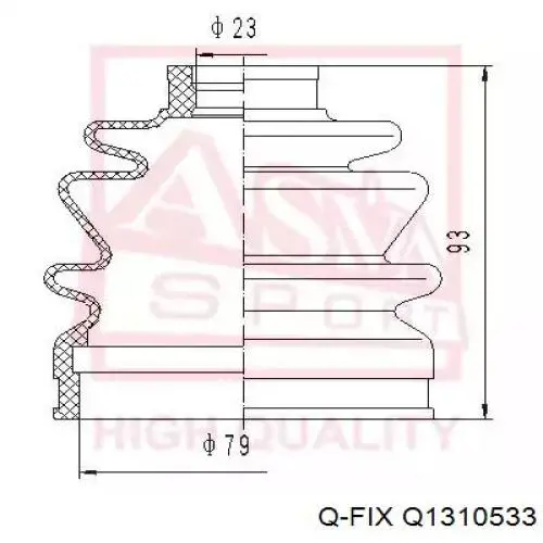 Compre Q1310533 Q-fix Junta homocinética interna dianteira