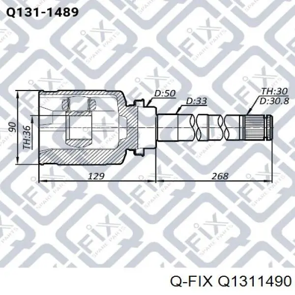 Compre Q1311490 Q-fix Junta homocinética externa dianteira