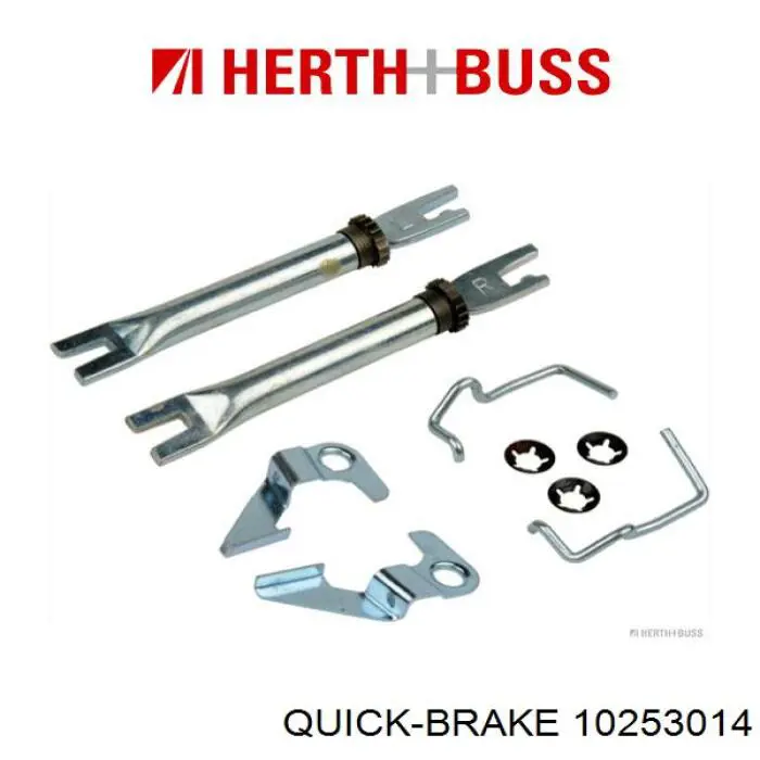 10253014 Quick Brake Mecanismo de aproximação (de auto-aproximação) das sapatas de tambor (kit de reparação levadiça)