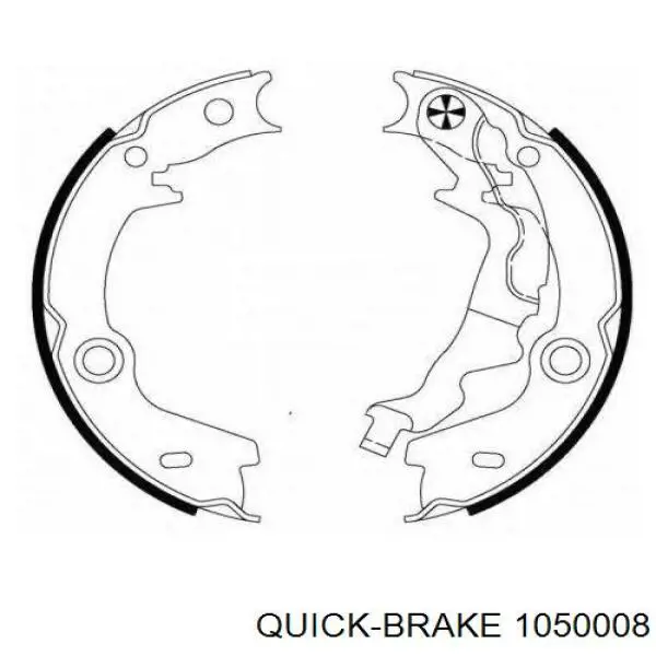 Kit de montagem das sapatas traseiras de tambor Quick Brake 1050008 preço, a partir de 9,83 USD
