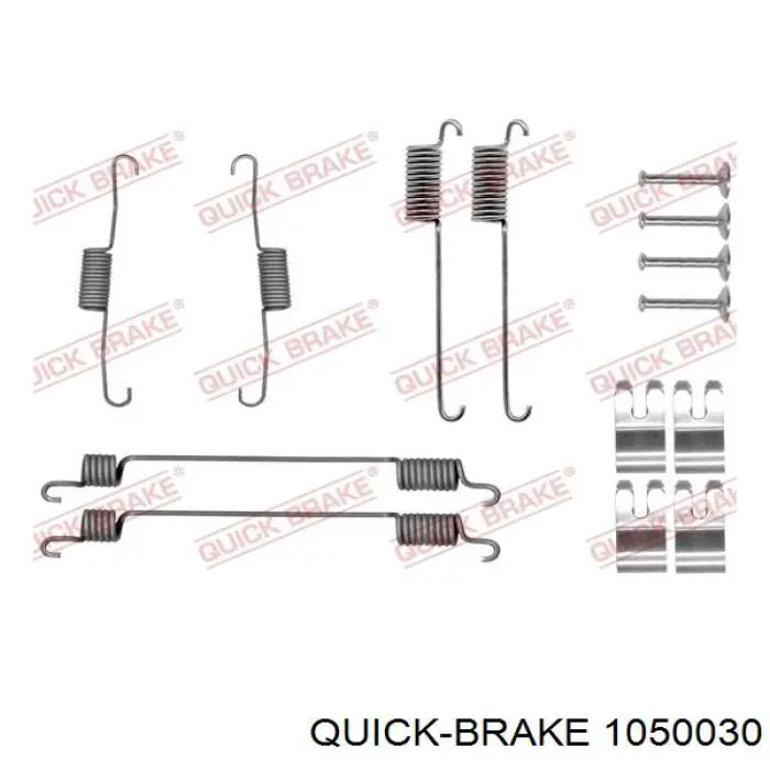 1050030 Quick Brake Kit de montagem das sapatas traseiras de tambor