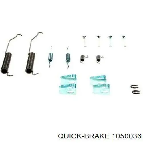 Kit de montagem das sapatas traseiras de tambor Quick Brake 1050036 preço, a partir de 16,66 USD