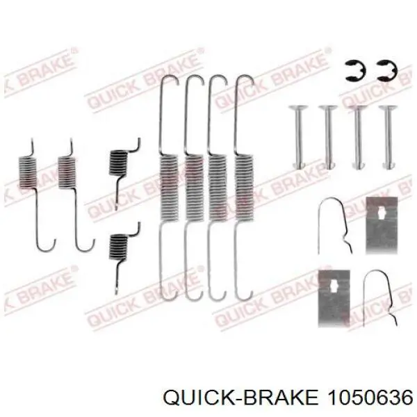 1050636 Quick Brake Kit de reparação das sapatas do freio