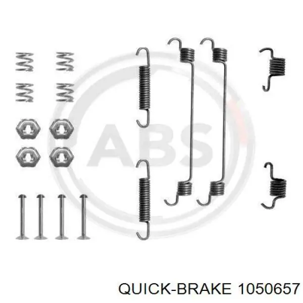 1050657 Quick Brake Kit de montagem das sapatas traseiras de tambor