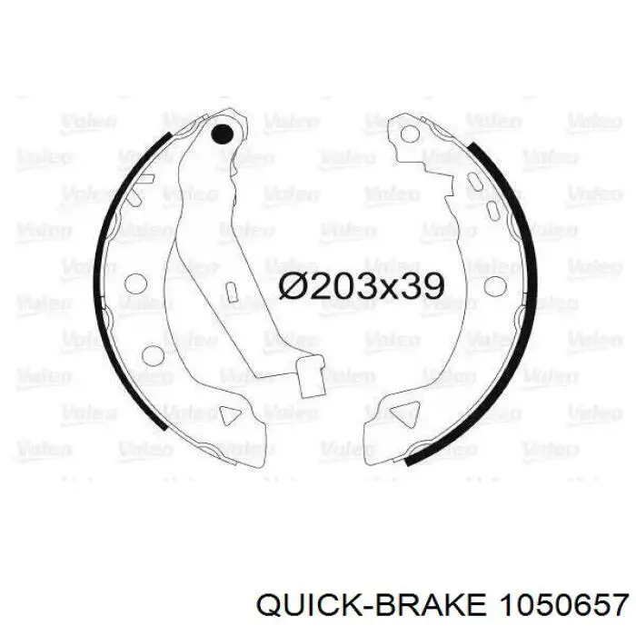 Compre 1050657 Quick Brake Kit de montagem das sapatas traseiras de tambor