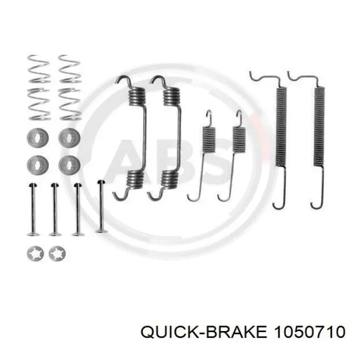 1050710 Quick Brake Kit de montagem das sapatas traseiras de tambor