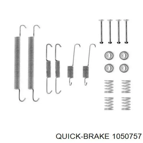 1050757 Quick Brake Kit de montagem das sapatas traseiras de tambor