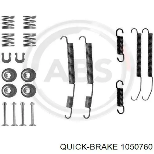 Kit de montagem das sapatas traseiras de tambor Quick Brake 1050760 preço, a partir de 10,27 USD
