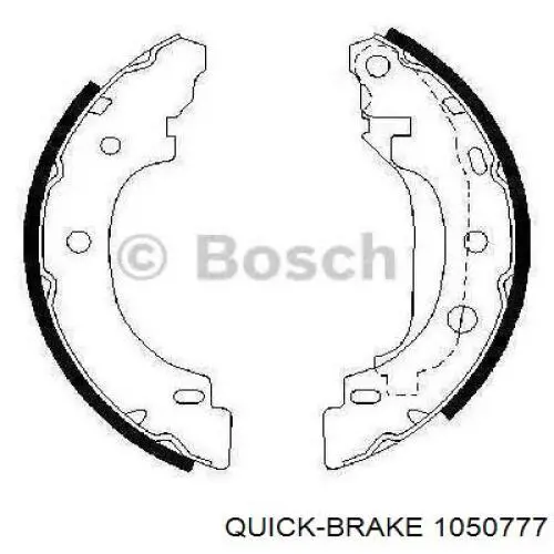 Compre 1050777 Quick Brake Kit de montagem das sapatas traseiras de tambor