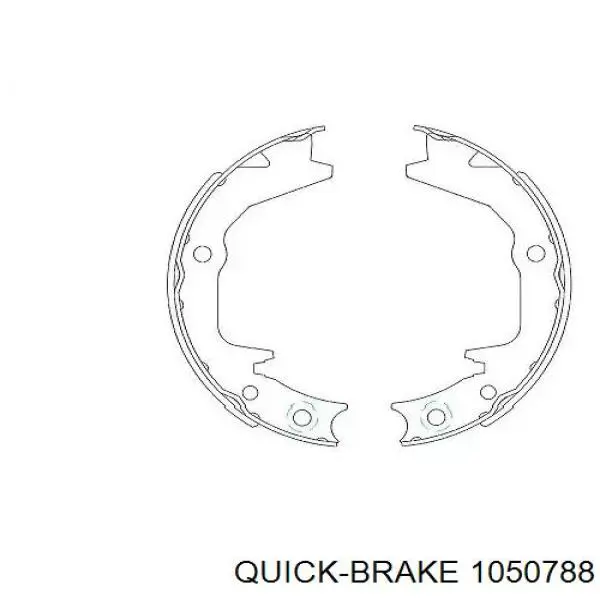 Compre 1050788 Quick Brake Kit de montagem das sapatas traseiras de tambor