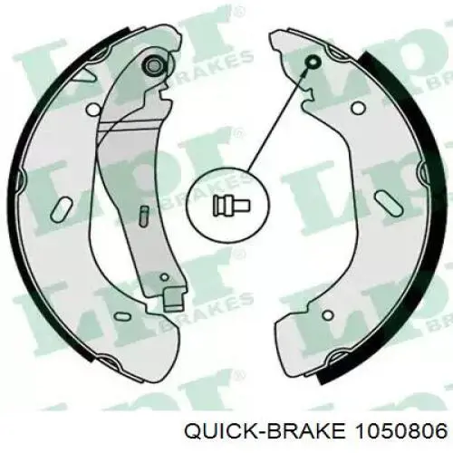 Compre 1050806 Quick Brake Kit de montagem das sapatas traseiras de tambor