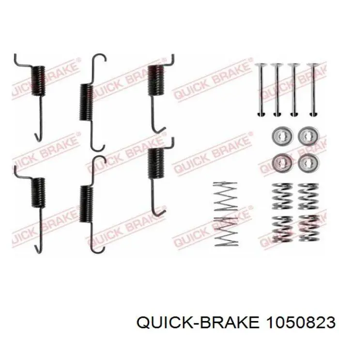 1050823 Quick Brake Kit de montagem das sapatas traseiras de tambor