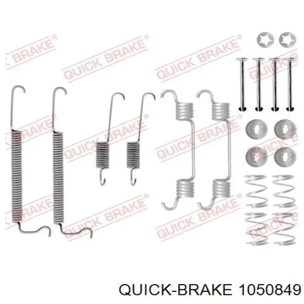 Kit de montagem das sapatas traseiras de tambor Quick Brake 1050849 preço, a partir de 12,65 USD