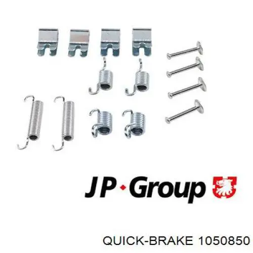 1050850 Quick Brake Kit de montagem das sapatas traseiras de tambor