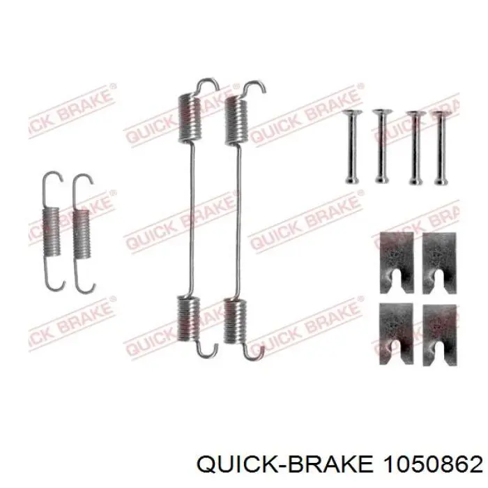 Kit de montagem das sapatas traseiras de tambor Quick Brake 1050862 preço, a partir de 8,09 USD