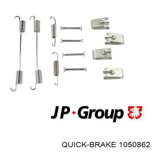Compre 1050862 Quick Brake Kit de montagem das sapatas traseiras de tambor